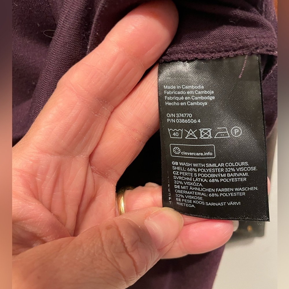 Divided H&M plum mini dress size XS - Picture 3 of 7
